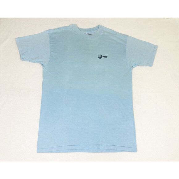 Vintage 80s ATT T-Shirt Blue XL Telephone Cable Company Single Stitch - Picture 3 of 10